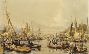 Piscina Verso il Ponte di Londra da William Parrott